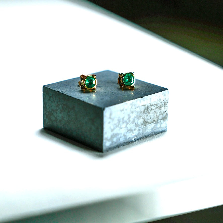 Green Light Stud Earrings